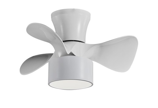 Ventilatore da soffitto con luce Led Fly White, Ø55