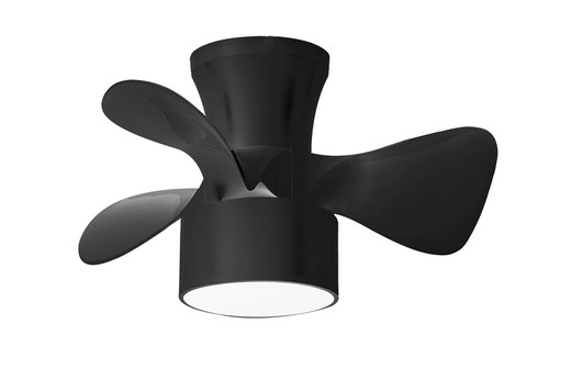 Wentylator sufitowy z lampą Black Fly Led, Ø55