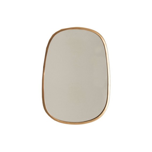 VICAL-Specchio da parete in ferro dorato, 26x2x38 cm