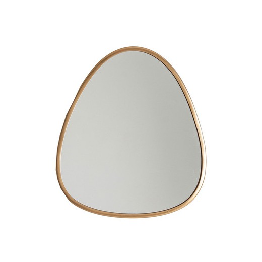Specchio da parete in ferro dorato VICAL, 29x2x33 cm