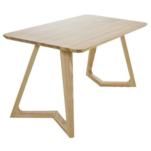 Stół do jadalni VICO z naturalnego drewna jesionowego, 150 x 80 x 75 cm