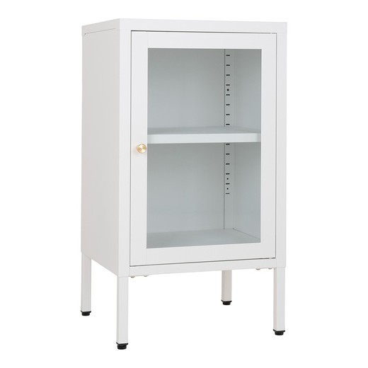 Steel display cabinet in white, 38 x 35 x 70 cm | Dalby