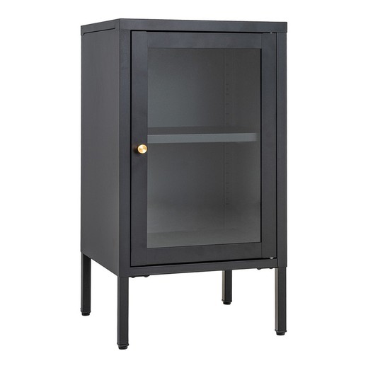 Vitrine en acier noir, 38 x 35 x 70 cm | Dalby