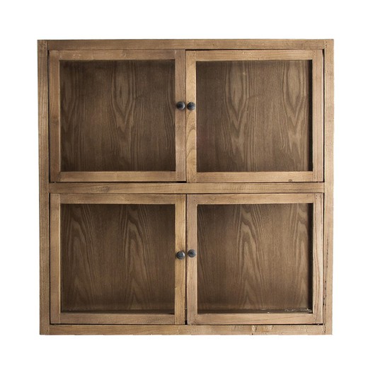 Recycled Pine Display Cabinet Bern, 85x40x85cm