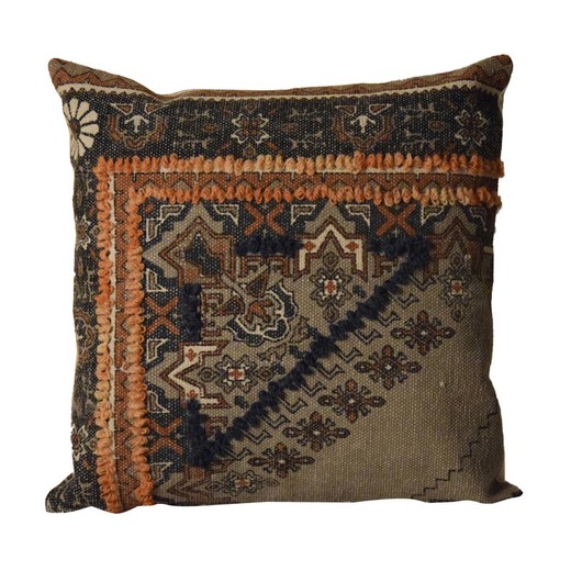VP INTERIOR - Multicolored wool and cotton cushion, 50x50 cm