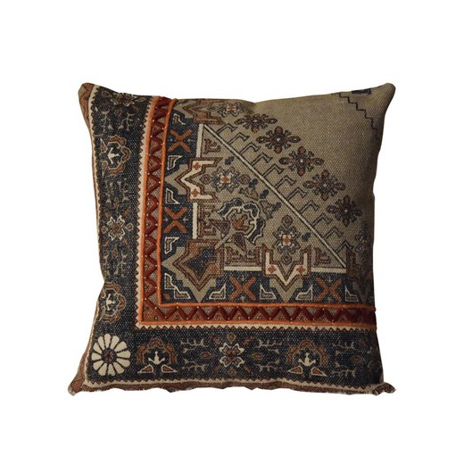 VP INTERIOR - Multicolored wool and cotton cushion, 50x50 cm