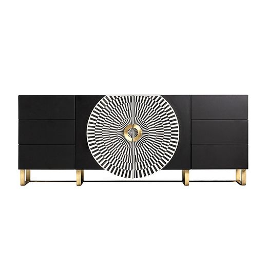 schwarzes Sideboard