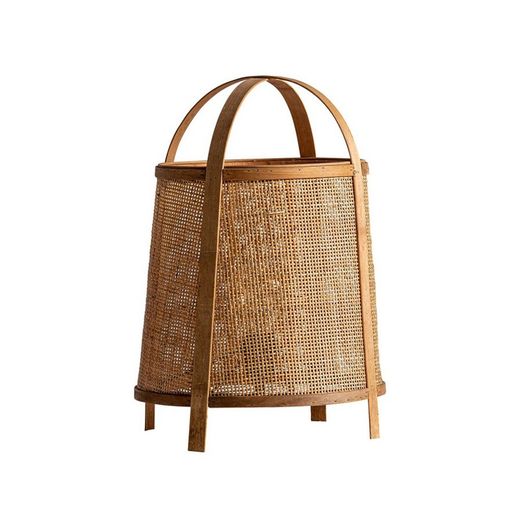 lampe de table en rotin