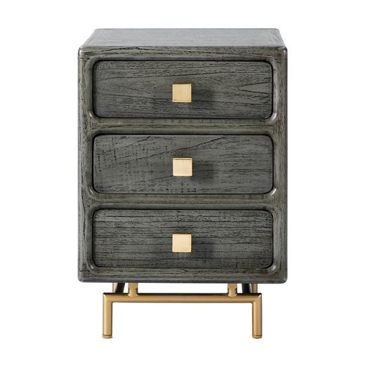 gray bedside table