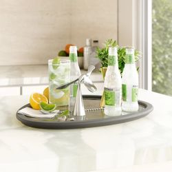 Zinc silver bottle opener, 13 x 13 x 11 cm | Tipsy