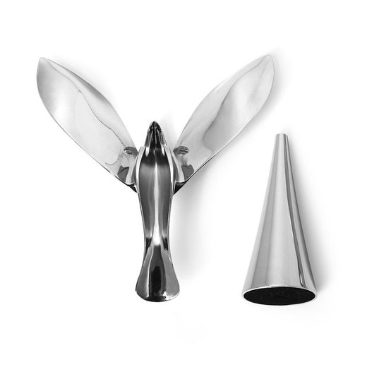 Zinc silver bottle opener, 13 x 13 x 11 cm | Tipsy