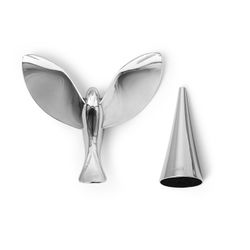 Zinc silver bottle opener, 13 x 13 x 11 cm | Tipsy