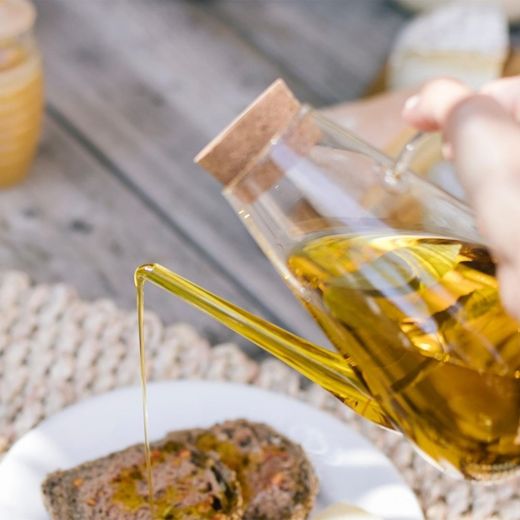 Μπουκάλι λαδιού με γυάλινο πώμα / φελλό 750ml, 20x13x15cm