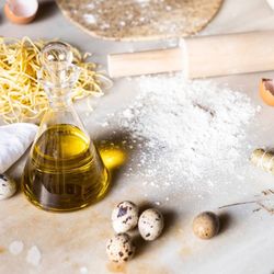 Szklany Olej / Flaszka, 18x9x17,5cm