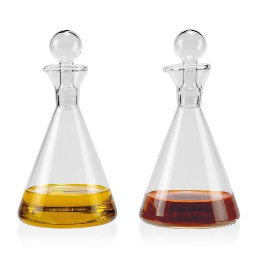 Szklany Olej / Flaszka, 18x9x17,5cm