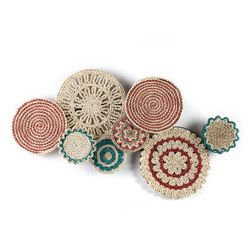 Touw muur ornament, 117x12x58cm
