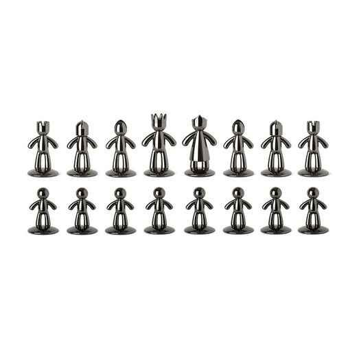 Jeu d'échecs en zinc multicolore, 36 x 36 x 6 cm | Copain