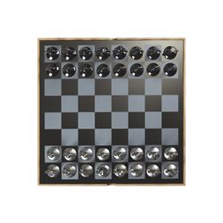 Jeu d'échecs en zinc multicolore, 36 x 36 x 6 cm | Copain