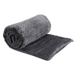 CHESS-Couverture en polyester anthracite, 130x170 cm