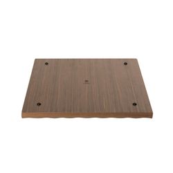 Jeu d'échecs en noyer naturel, 38 x 38 x 11 cm | Osciller