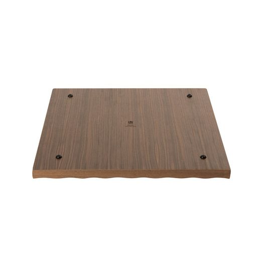 Jeu d'échecs en noyer naturel, 38 x 38 x 11 cm | Osciller