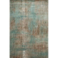 ALENA-Grönt och brunt tusentals patina tryck viskosmatta, 300x200 cm