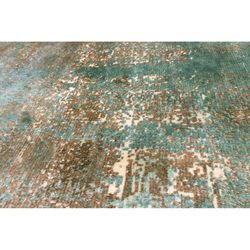 ALENA-Grönt och brunt tusentals patina tryck viskosmatta, 300x200 cm