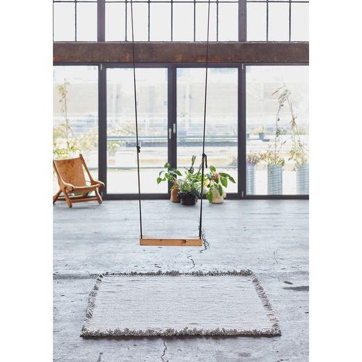 Tapis gris et naturel 100% PET recyclé, 200 x 300 cm