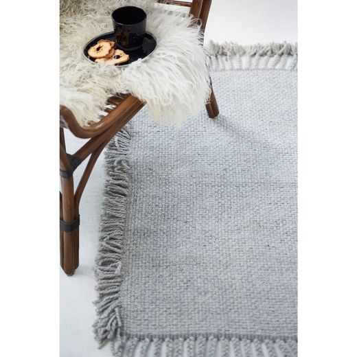 Tapis gris et naturel 100% PET recyclé, 200 x 300 cm