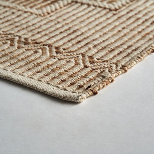 Alaia jute rug in natural, 240 x 350 x 1 cm