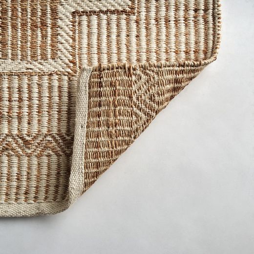 Alaia jute rug in natural, 240 x 350 x 1 cm