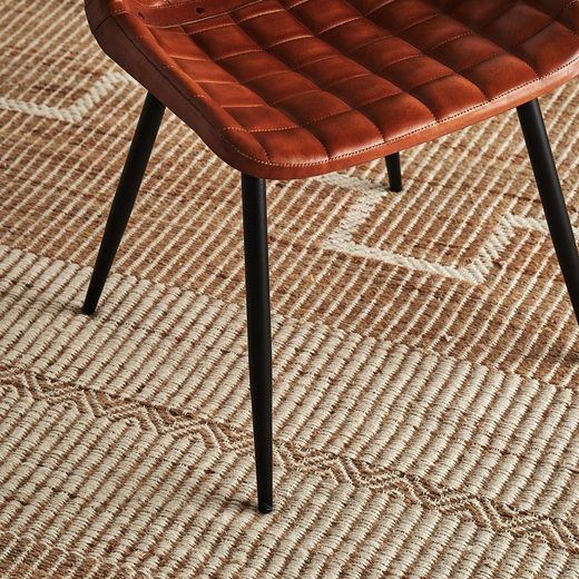 Alaia jute rug in natural, 240 x 350 x 1 cm