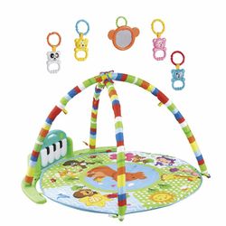 Aktivitetsmatta i flerfärgad polyeten, 76x78x49 cm | Fitness Piano