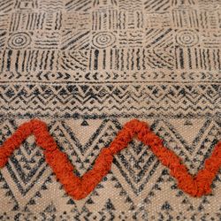 Flerfärgad bomullsmatta, 180 x 120 cm | huaya