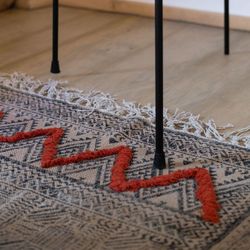 Flerfärgad bomullsmatta, 180 x 120 cm | huaya