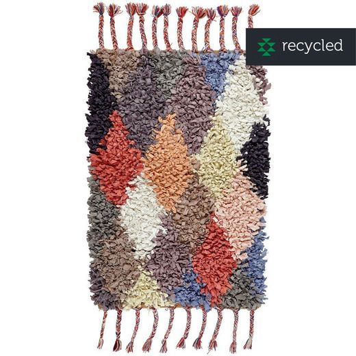 Alfombra de Algodón Orgánico Multicolor 70x140 cm