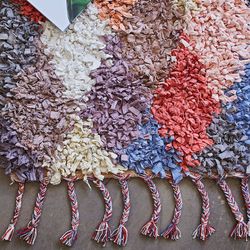 Alfombra de Algodón Orgánico Multicolor 70x140 cm