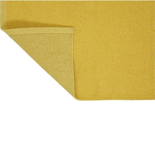 Alfombra de Algodón Reciclado Amarillo 60x90 cm