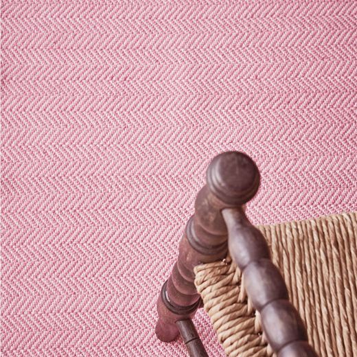 Pfingstrose aus recyceltem Baumwollteppich, 60x90 cm