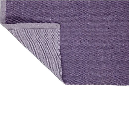 Recycled cotton rug purple, 60x90 cm