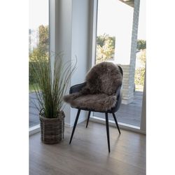 Lambskin rug in taupe, 85 x 50 x 5 cm | Lambskin
