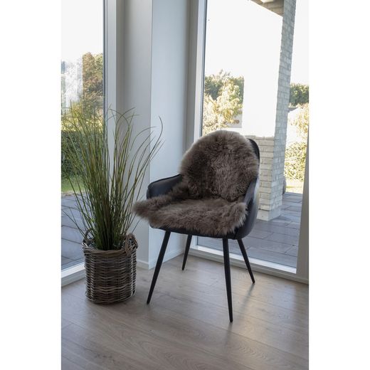 Lambskin rug in taupe, 85 x 50 x 5 cm | Lambskin