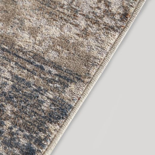 Viscose vloerkleed in bruin, 340 x 240 x 1 cm | Tanit