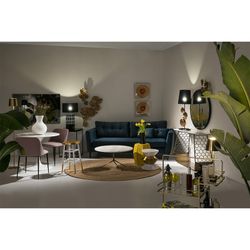 Tapis en jute beige, 200x1x200cm