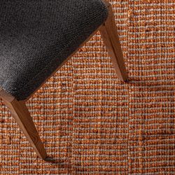 Alfombra de yute en marrón, 300 x 200 x 1 cm | Kalhid