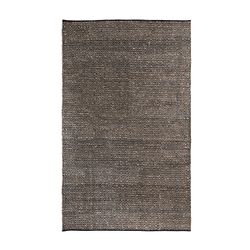 Alfombra de yute en negro, 310 x 200 x 1 cm | Elara