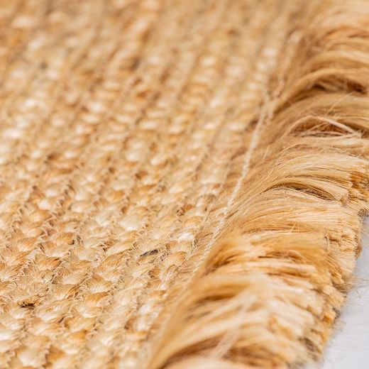 Kisai Beige Jute Rug, 320x212x1cm