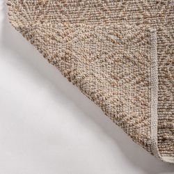 Jute and cotton rug in beige, 310 x 200 x 1 cm | Aliena