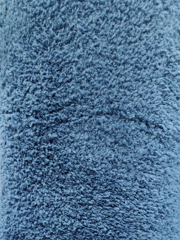 Tappeto Uni Blue in microfibra 80x120 cm. — Qechic
