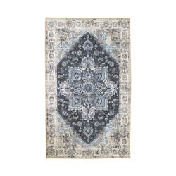 Rectangular Chenille Rug in Blue, 230 x 160 x 1 cm | Havana